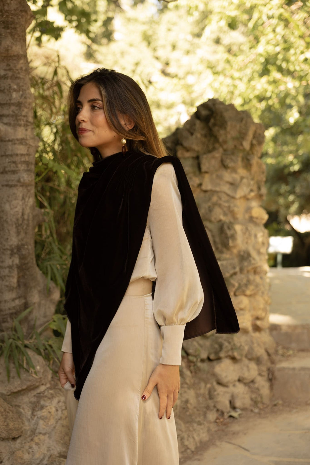 Blusa Mango Dorada