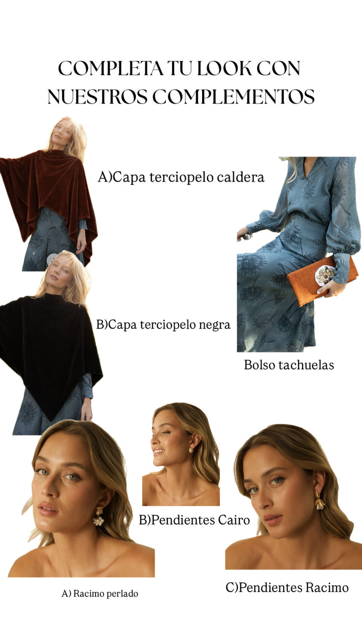 Saia Dourada Gaze Catiónica Evasê Convidada Casamento