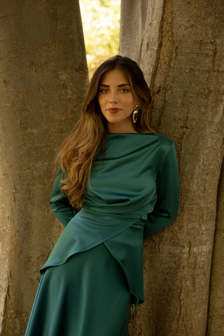 Blusa Victoria Verde Turquesa