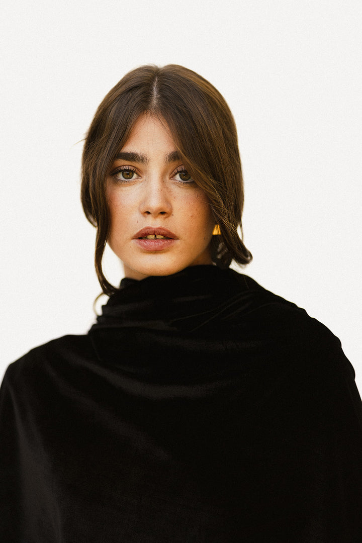 Black Velvet Cape