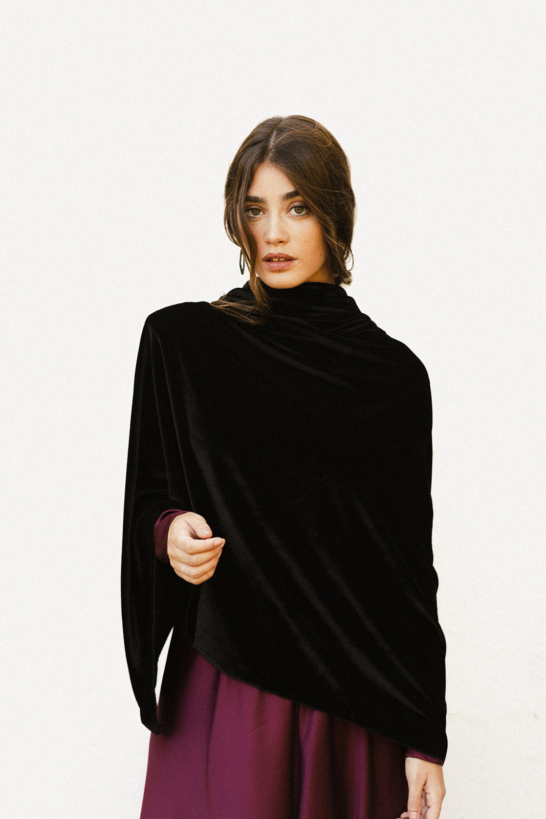 Black Velvet Cape