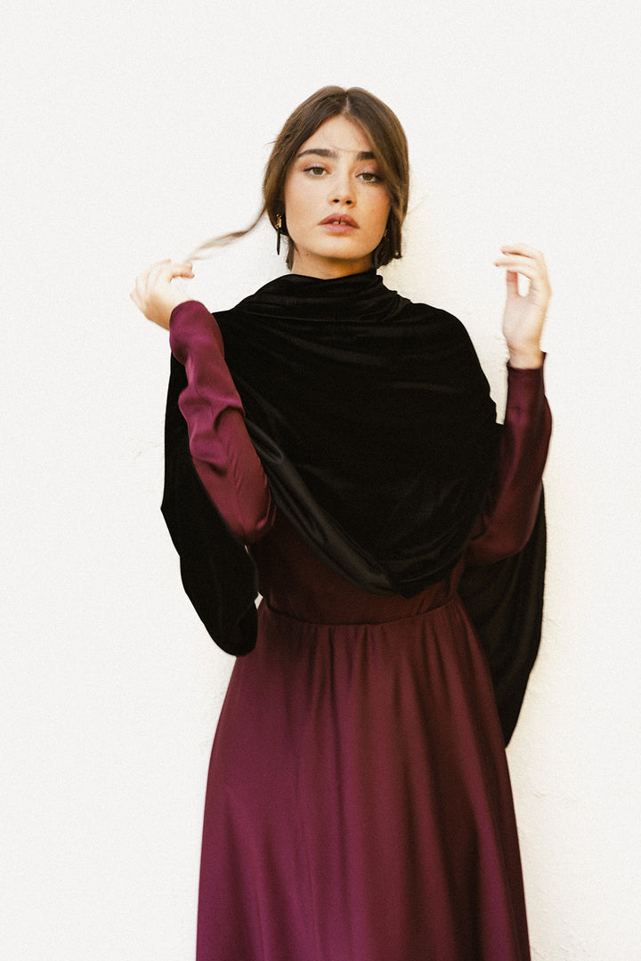 Black Velvet Cape