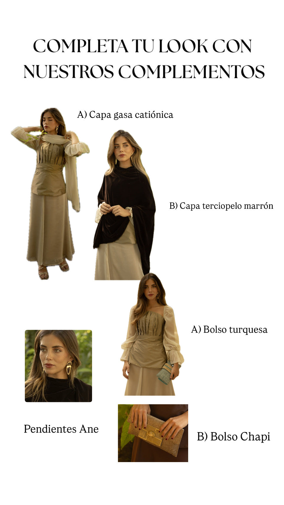 Saia Dourada Gaze Catiónica Evasê Convidada Casamento