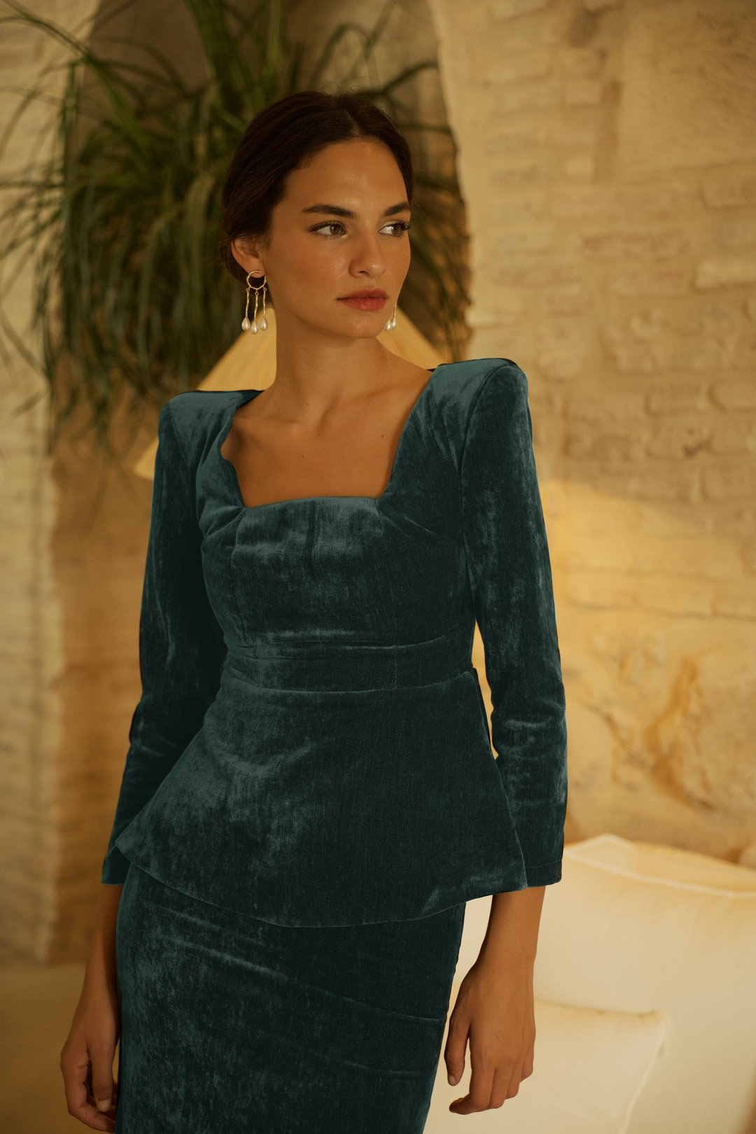 Falda Lissa terciopelo