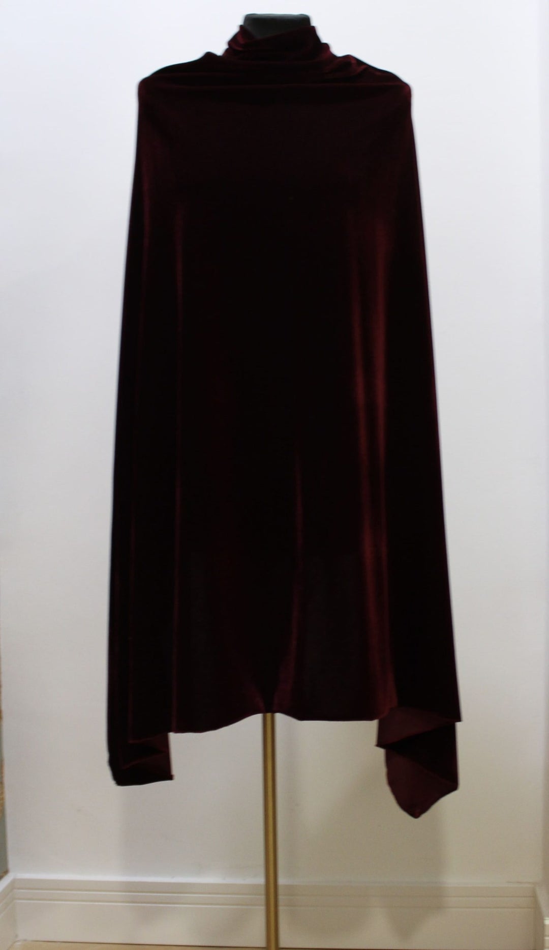 Burgundy Velvet Cape