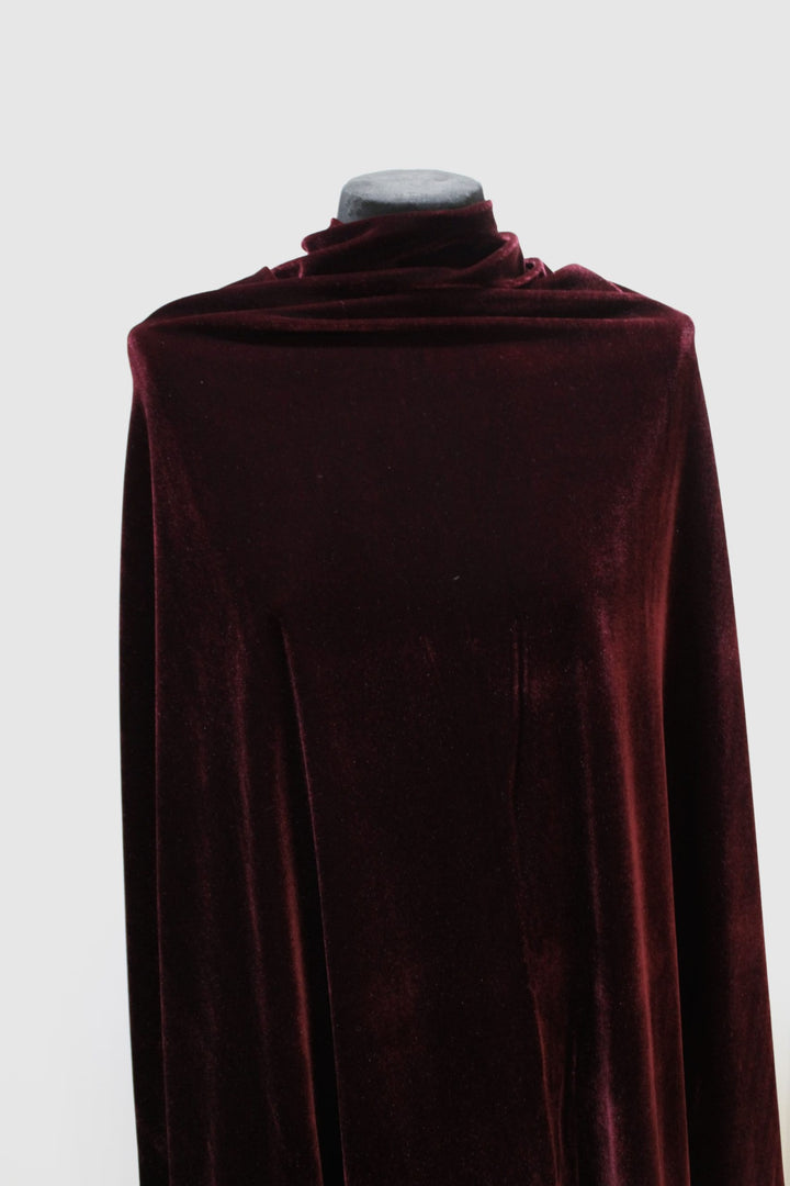 Burgundy Velvet Cape