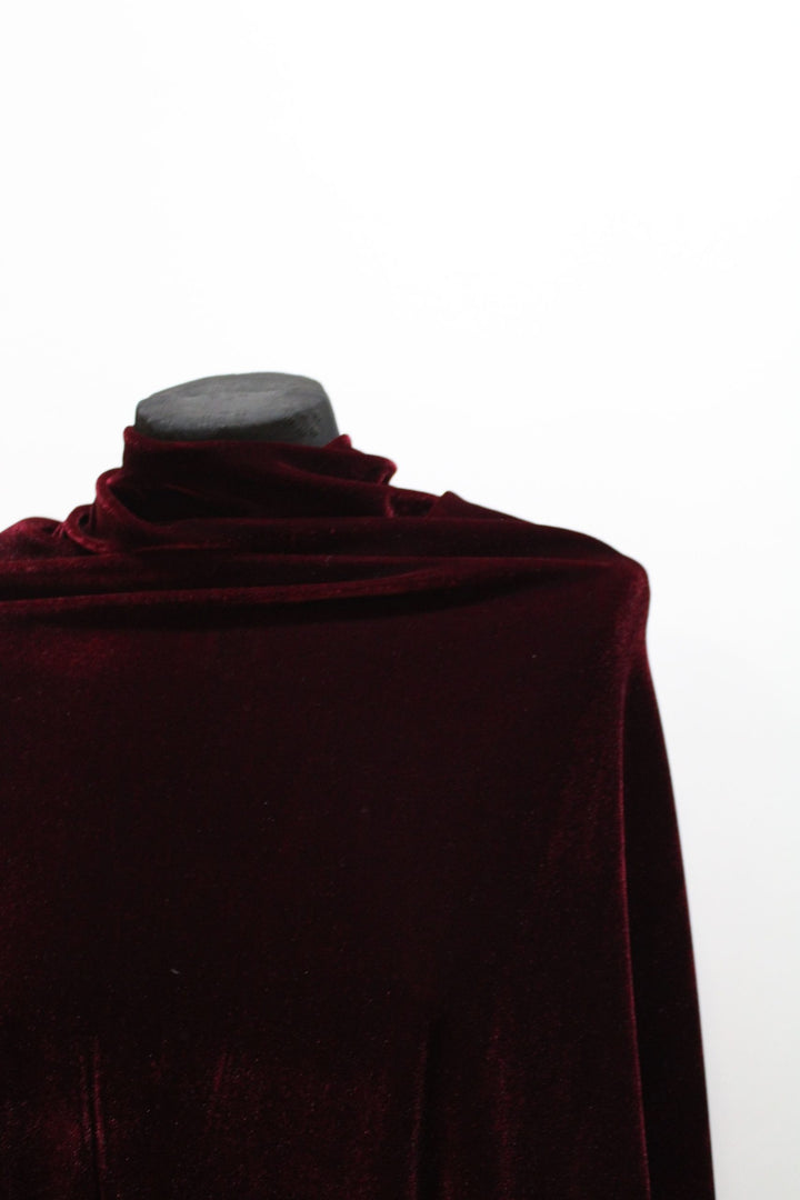 Burgundy Velvet Cape