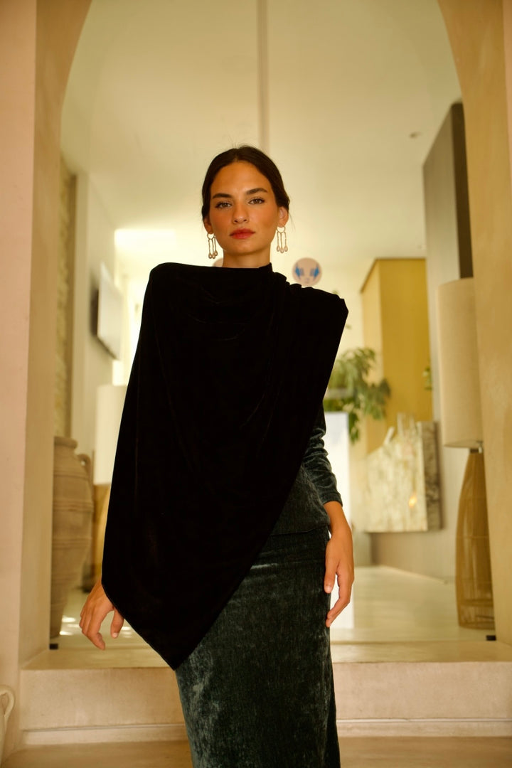 Black Velvet Cape