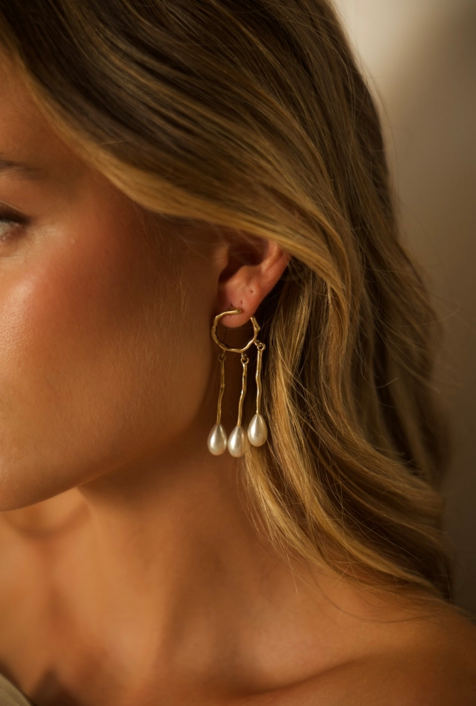 Pendientes triple lágrima
