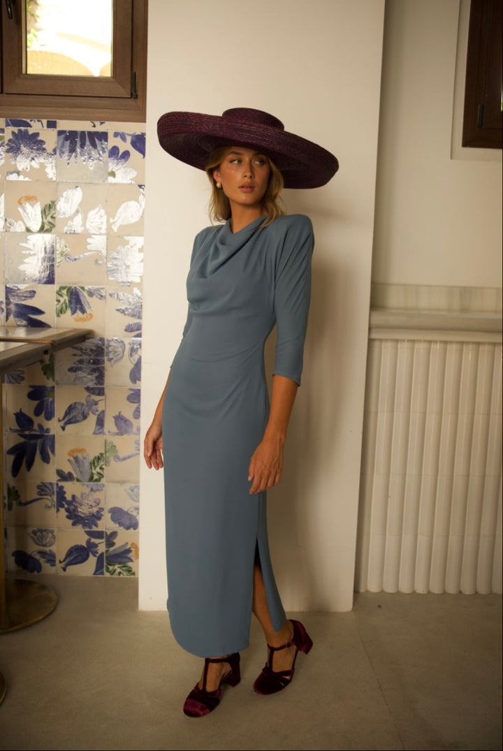 Vestido Berinjela Bari
