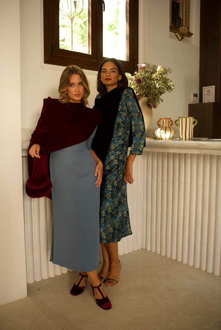 Vestido Berinjela Bari