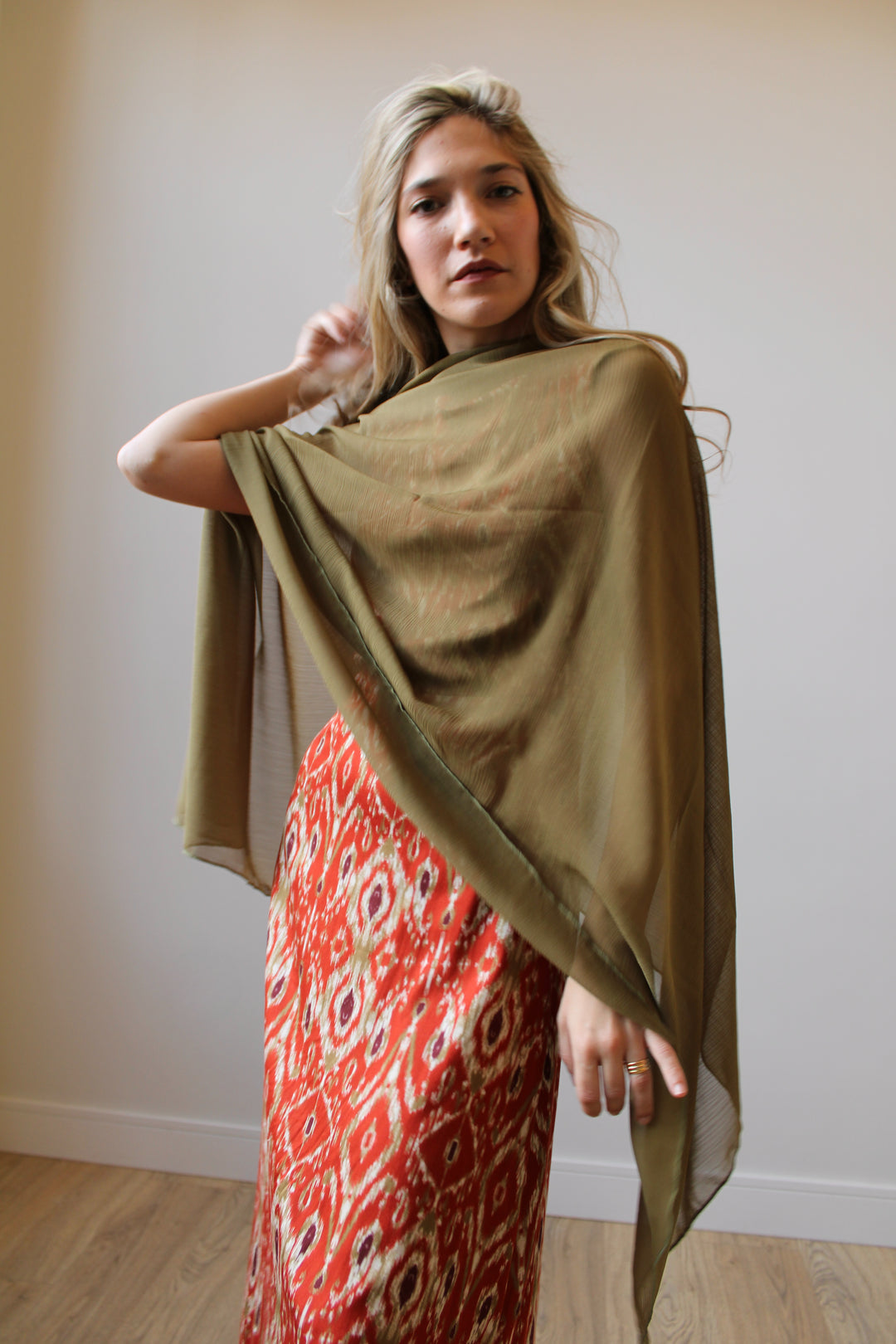 Capa Verde drapeada – Dafonte Collection