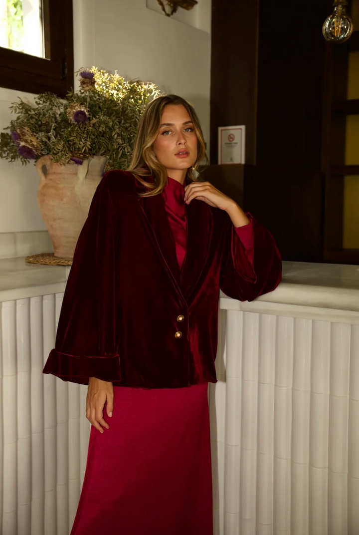 Abrigo Mirna Burdeos