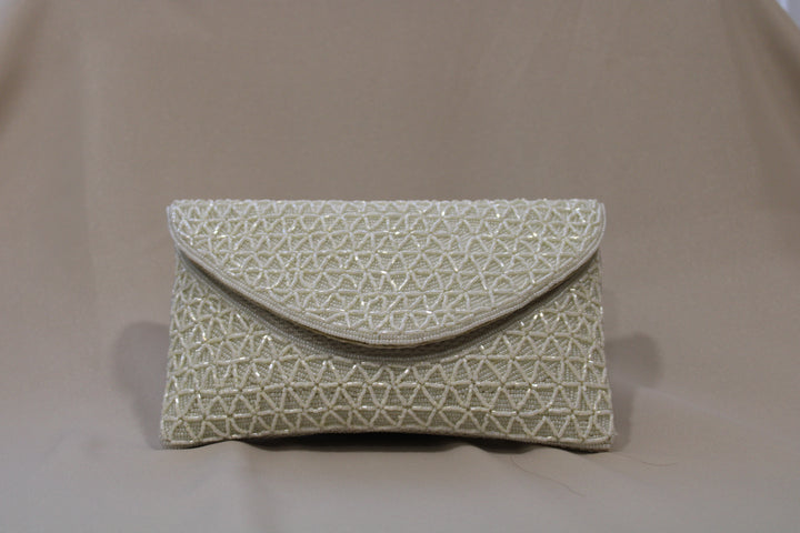 Cartera Blanca trenzada