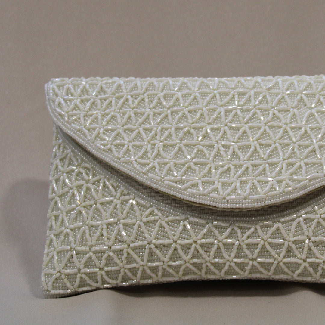 Cartera Blanca trenzada