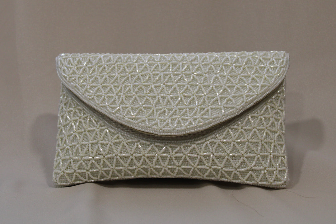 Cartera Blanca trenzada