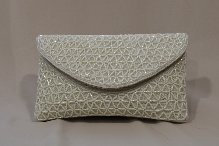 Cartera Blanca trenzada