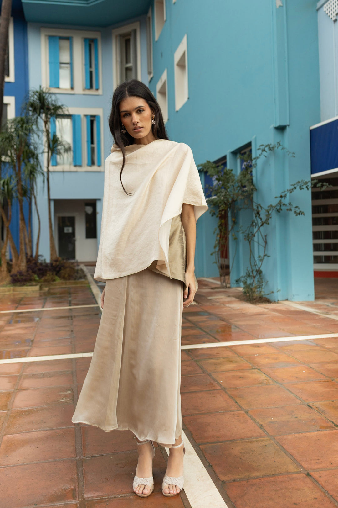 Burgundy Velvet Cape