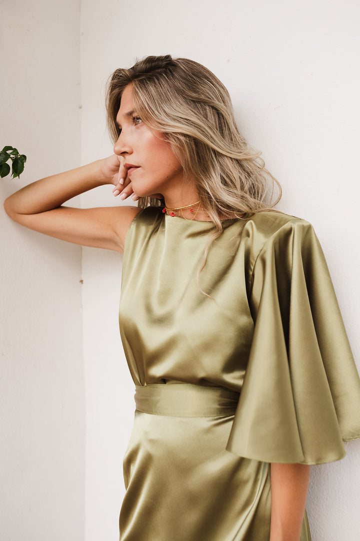 Blusa verde oliva