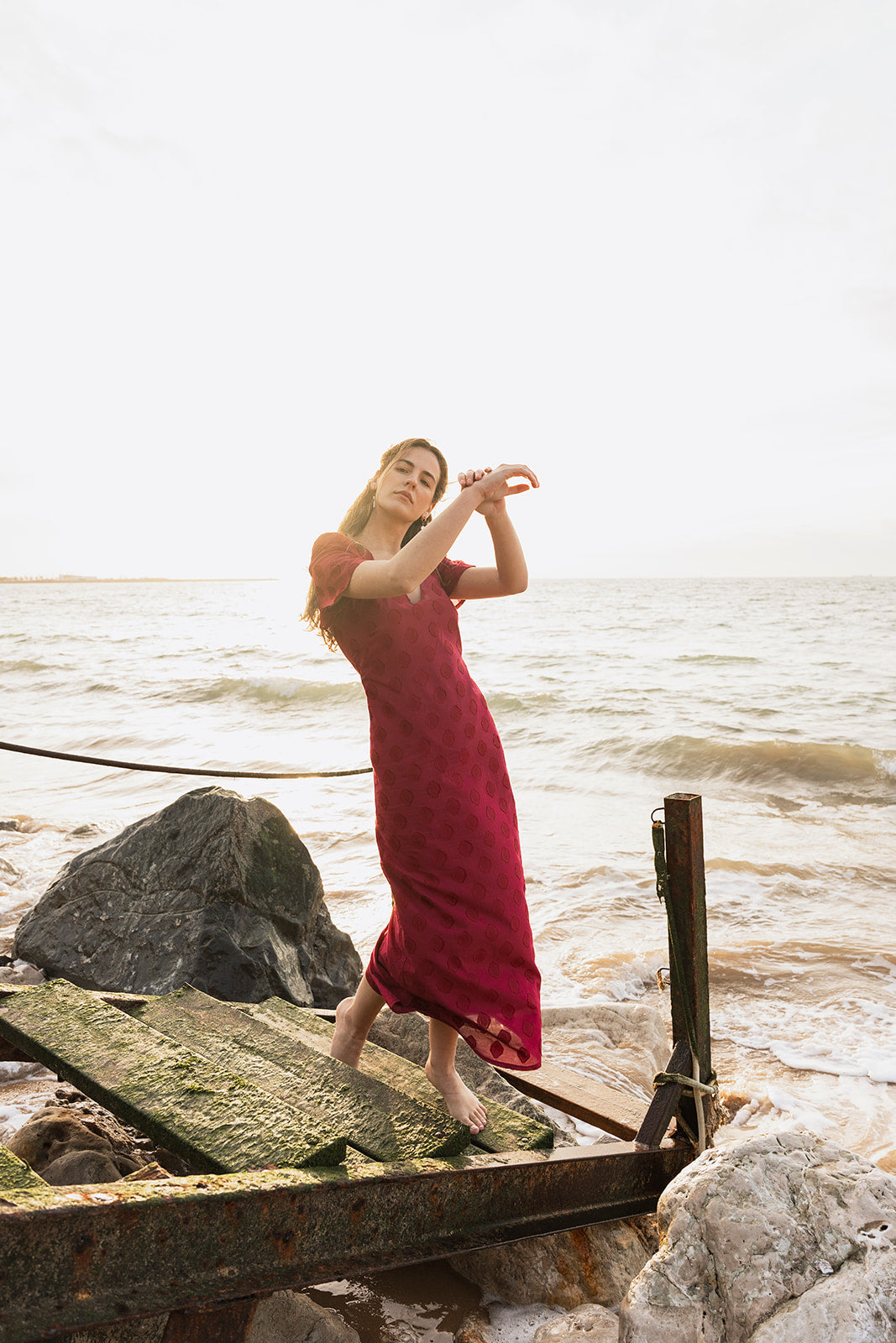 Raspberry Red Casilda Dress