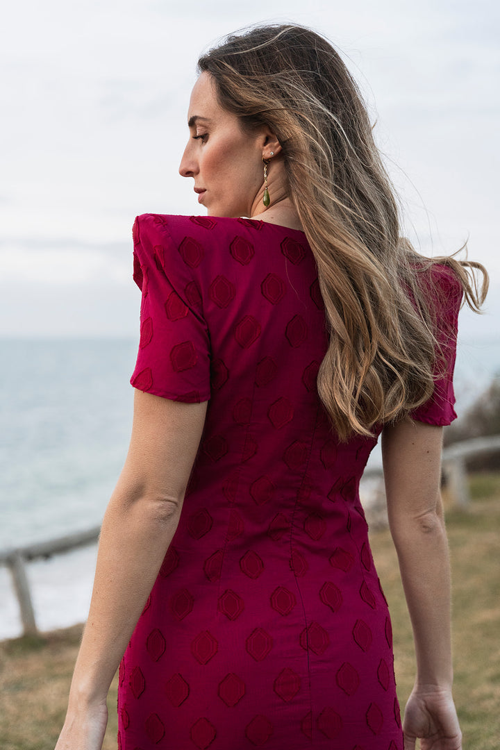 Raspberry Red Casilda Dress