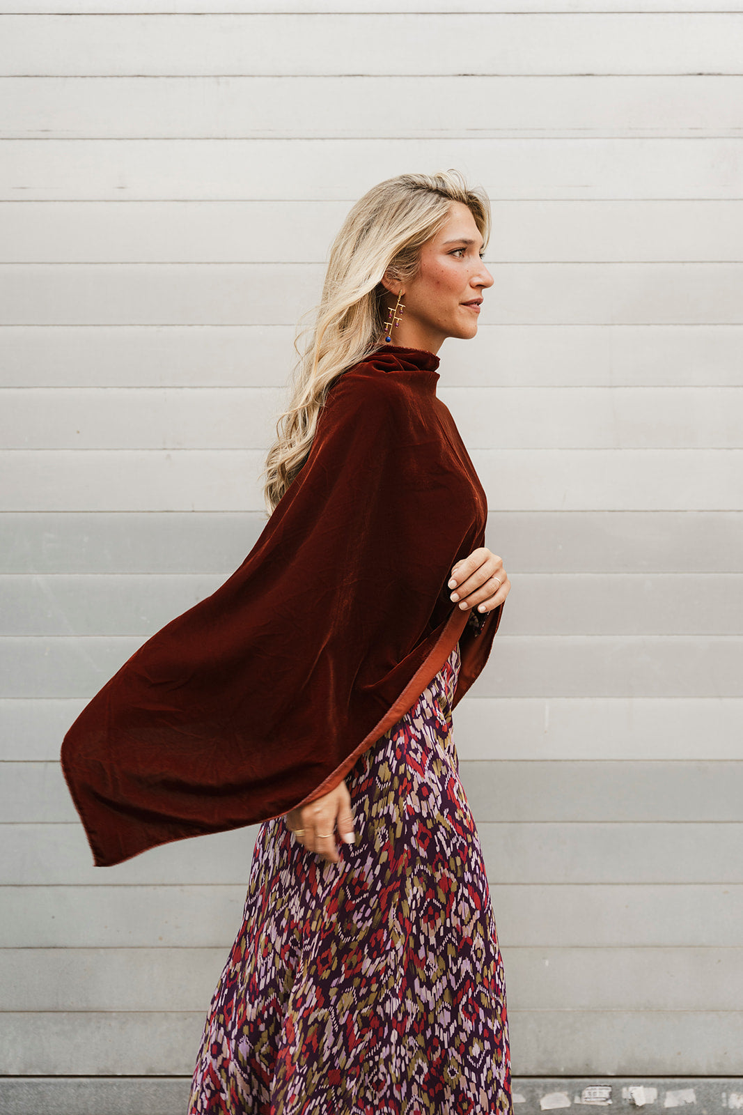 Tile Velvet Cape