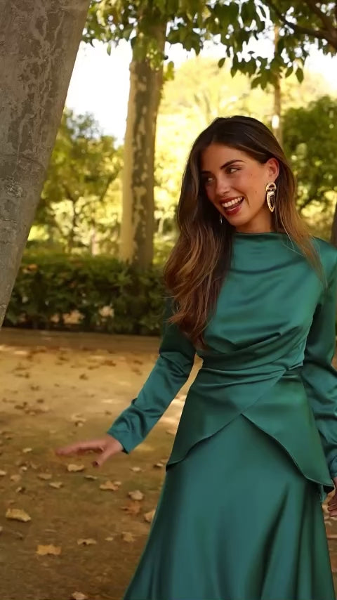 Blusa Victoria Verde Turquesa