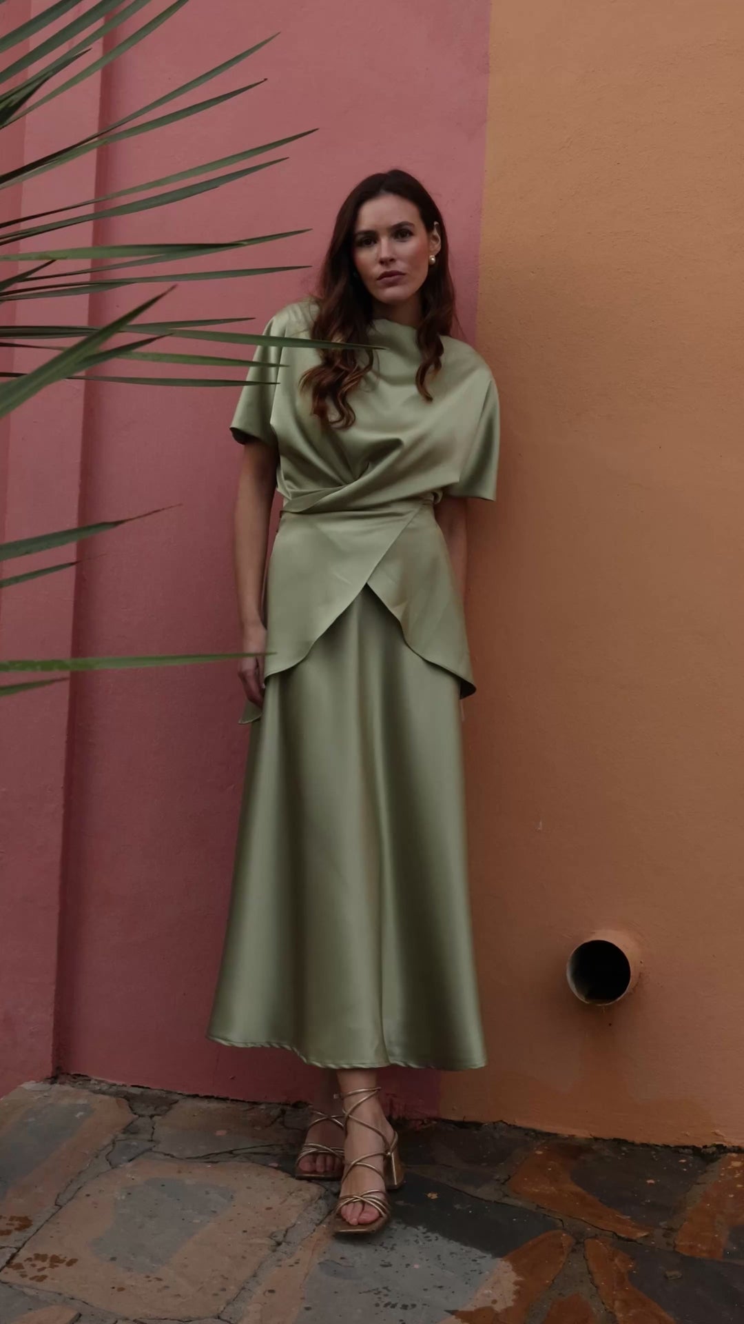 Falda Victoria Verde Oliva