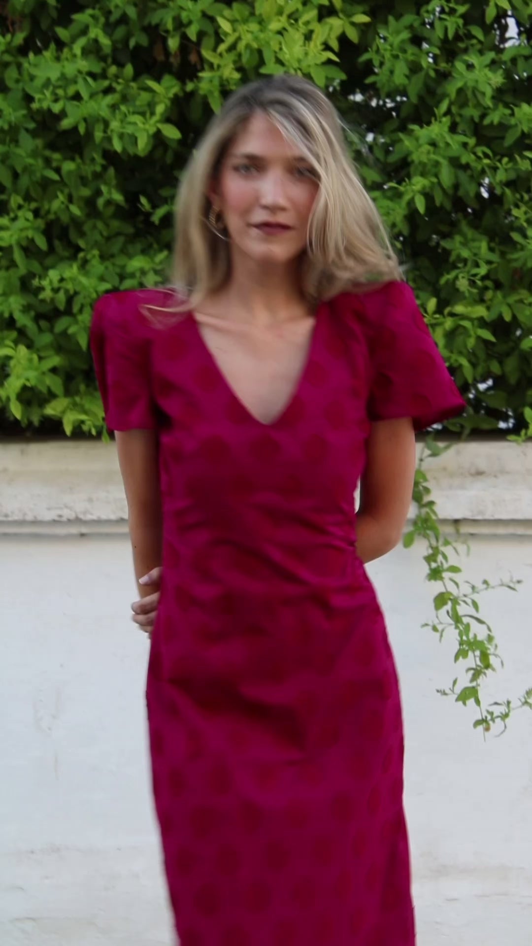 Raspberry Red Casilda Dress