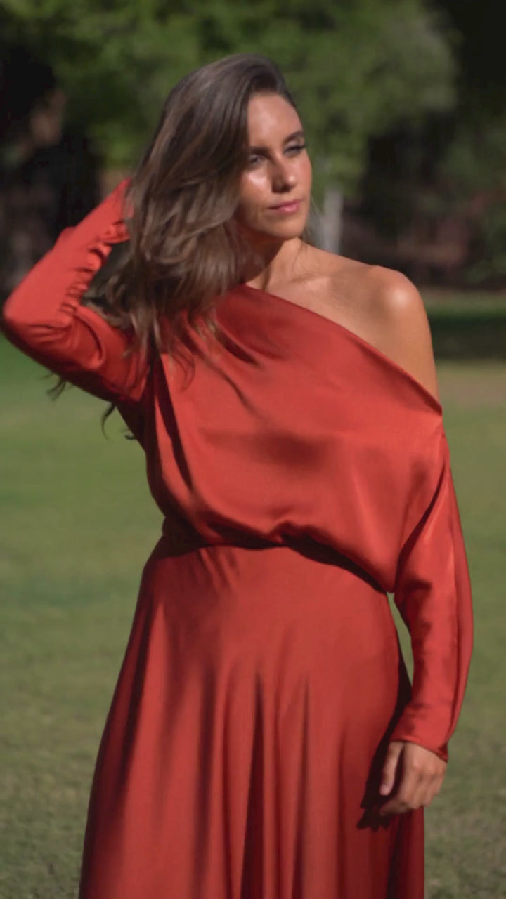 Dress Olivia Ruby red